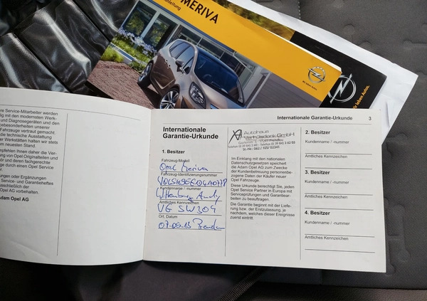 Opel Meriva cena 21900 przebieg: 255000, rok produkcji 2013 z Wiązów małe 497